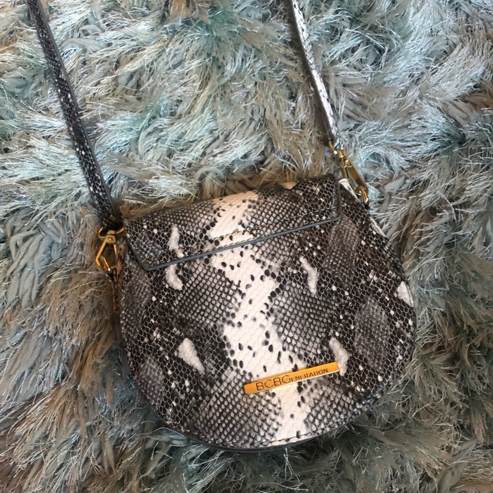 BCBGeneration snake skin print satchel